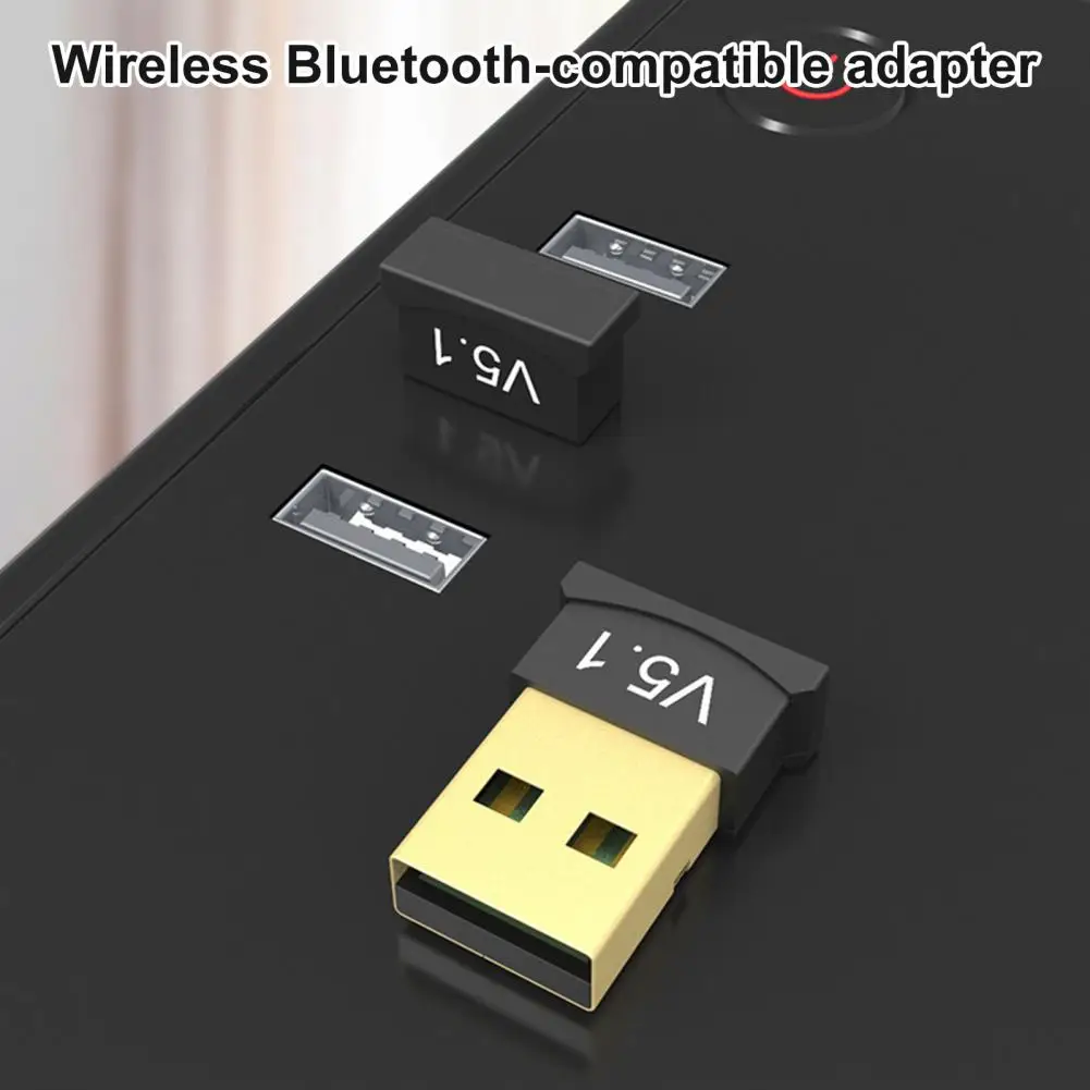 Bluetooth Converter Stable Transmission Audio Adapter Delay Free Driver-free PC Computer USB Bluetooth Receiver Office Supplies