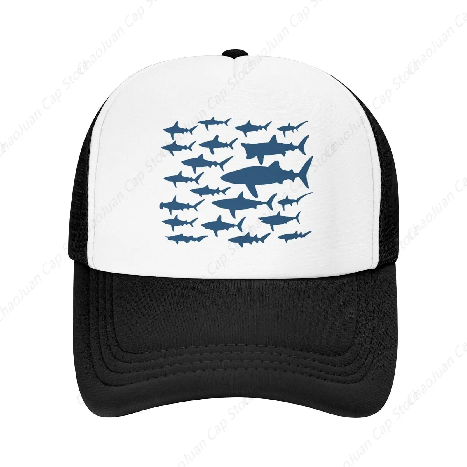 

Shark Mouse Trucker Hats Floral Sea Fish Adjustable Mesh Ball Caps
