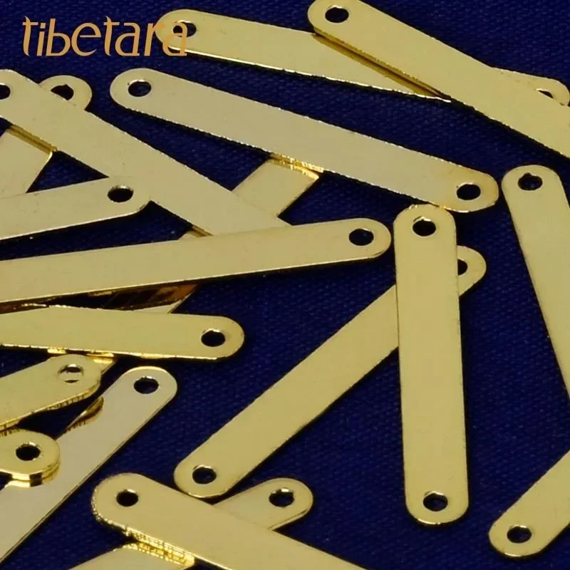 

Bracelet Blank TWO holes Metal stamping blank. Bar,About 22*3mm ,necklace /Bar Pendant blank