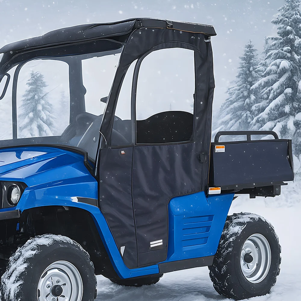 

UTV Soft Door Panels 1680D PVC For Hisun 400, Coleman UT400, Hisun Sector 400, Massimo MSU400 Side Doors Kit with Clear Window