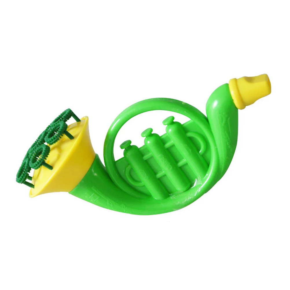 

Mini Water Blowing Toys Portable Bubble Maker Machine Outdoor Catoon Plastic Horn Toys Party Supplies for Children Kids (Random