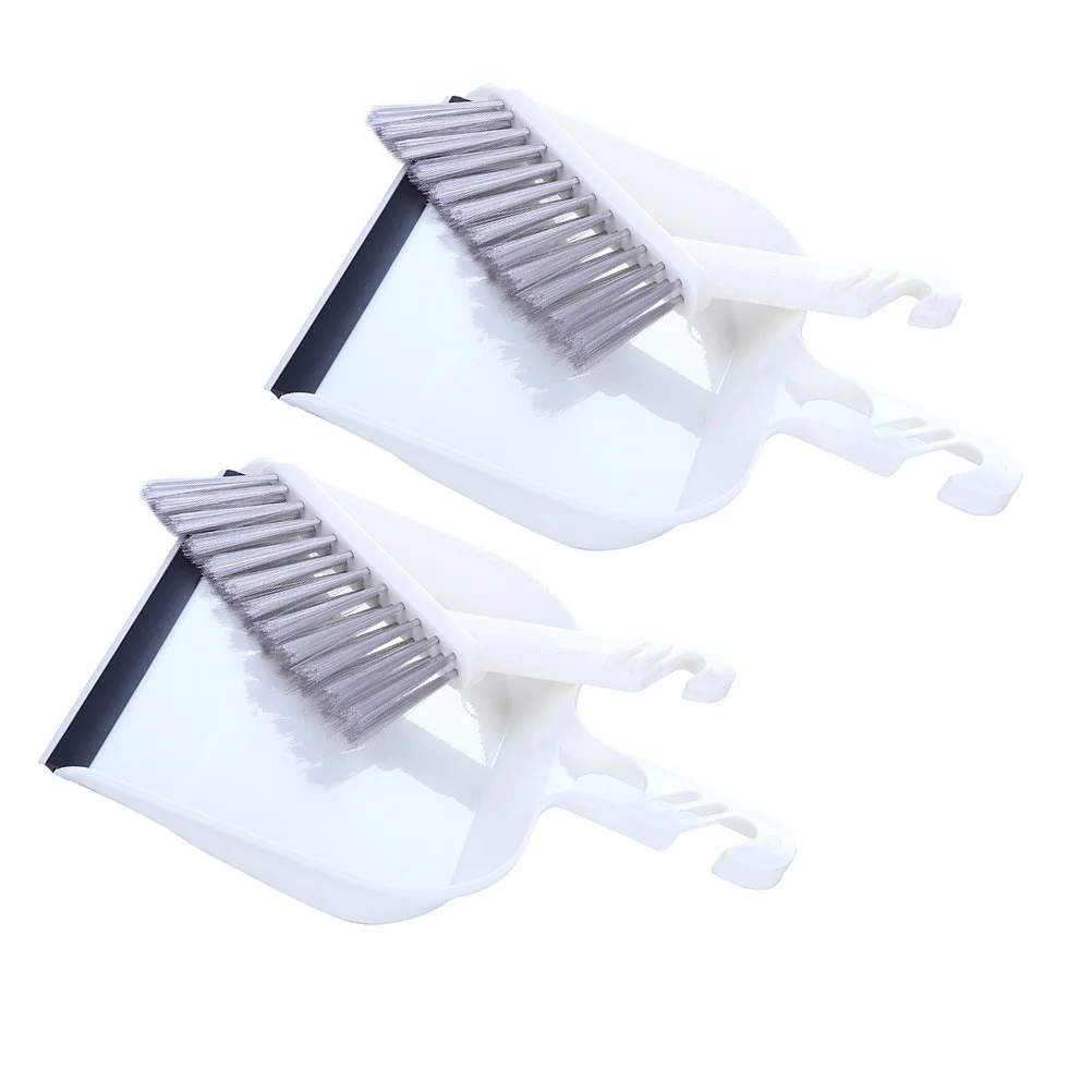 

2 set Kitchen Kit Integrated Groove Design Thick Flexible Bristles Desktop Table Sofa Car Cleaning Mini Broom Dustpan Set