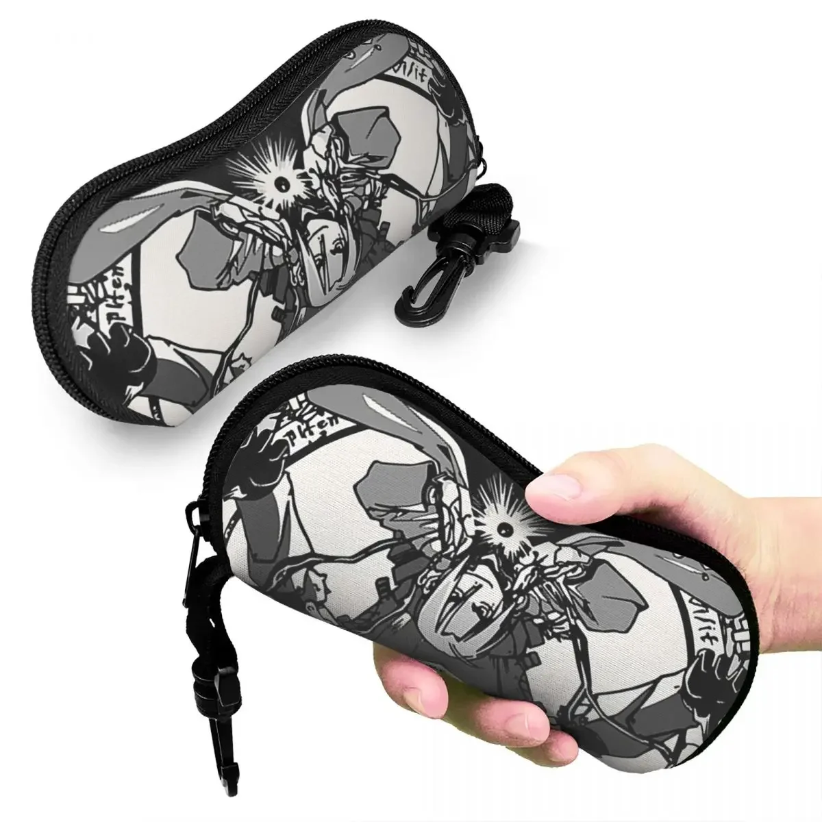 

Fullmetal Alchemist Anime Manga 4 Shell Glasses Case Protective Sunglasses Box Women Men Soft Eyeglasses Bag Pouch