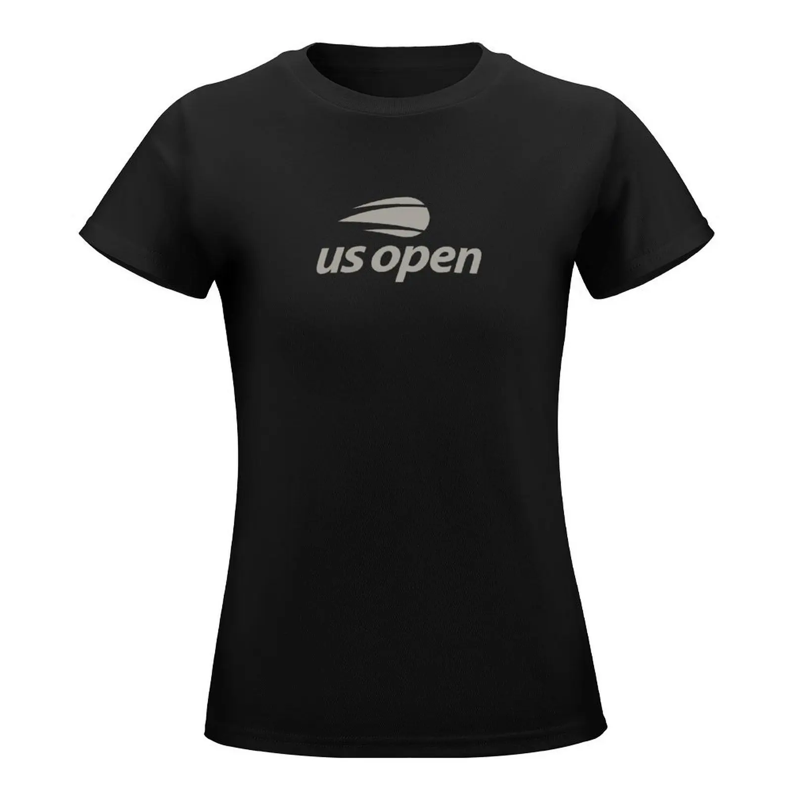 T-shirt à séchage rapide US Open Tennis Locker pour femmes, Gris, Tours aux États-Unis, Grandes tailles, 2022