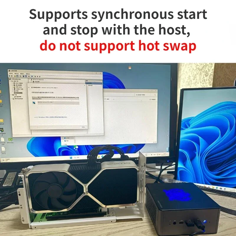 eGPU Case For Oculink / M.2 NVMe Laptop External Graphics Card GPU Dock PCIE 4.0 X4 Gen4 Notebook ATX SFX Expansion Card Adapter
