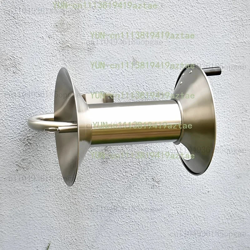 Stainless Steel Watering Organizer Car Wash Rack Hose Winder Household Hose Coiler Holder