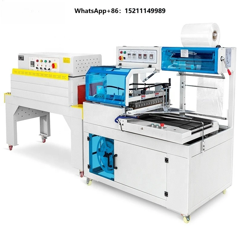 Automatic POF Film L-bar Cutting Sealer Wrapping Machine PP PVC Heat Shrinking Tunnel Packing Machine for Perfume