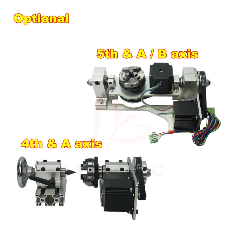 2200W 5 Axis Metal Engraving Machine 6040 4 Axis CNC Router 3040 PCB Engraving 3020 Drilling and Milling Machine With Sink