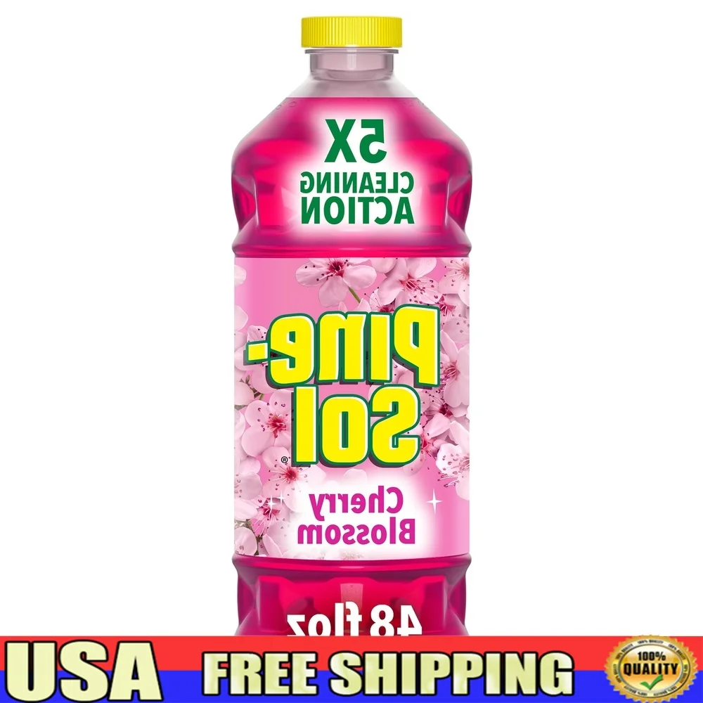 

Multi-Surface Cleaner Cherry Blossom Scent 48oz Concentrate Floors Countertops Sinks Indoor Use Fresh Fragrance