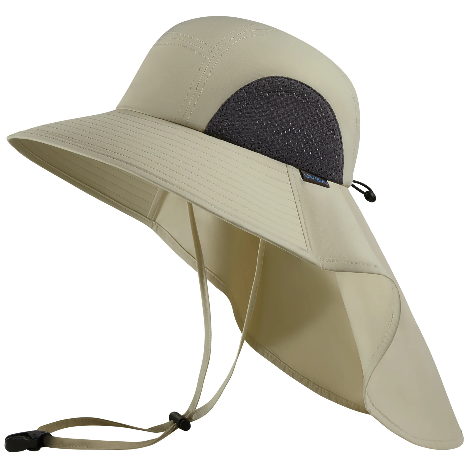 UVSAI UPF 50+ Foldable Sun Hats Wide Brim with Large Neck Flap for Men Women UV Protection Gardening Fishing Beach Hat