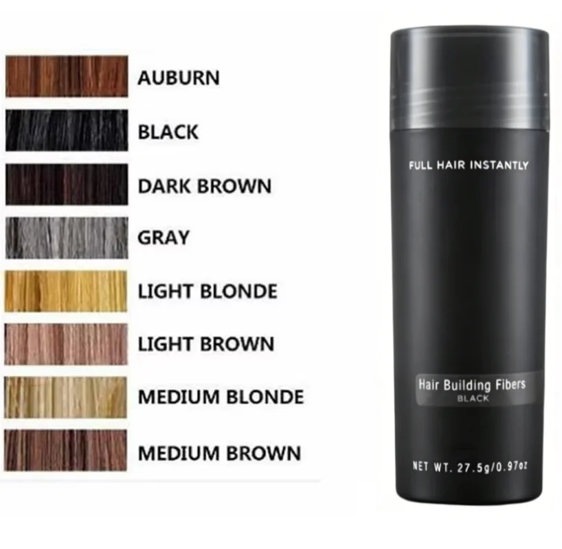 Hair Fibers 3piece set Keratin 27.5g Hair Building Fibers Thickening Spray Hair Loss Products Woman Man Instant Regrowth Powders