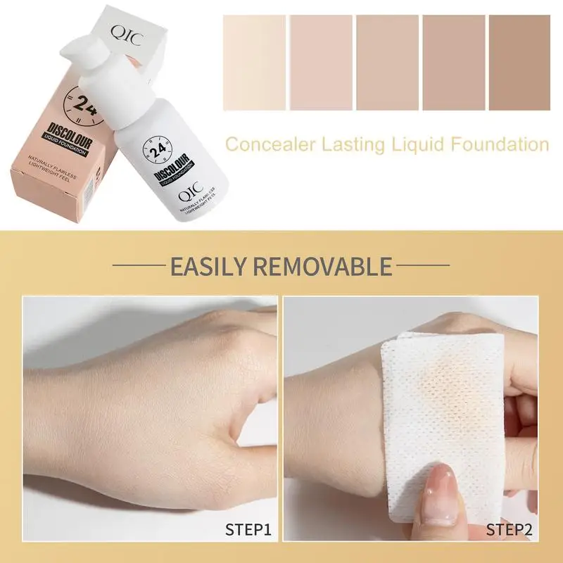 Liquid Face Foundation Color Changing 30ml Full Coverage Face Foundation Waterproof Makeup Foundation For Facial Make Up Liquid