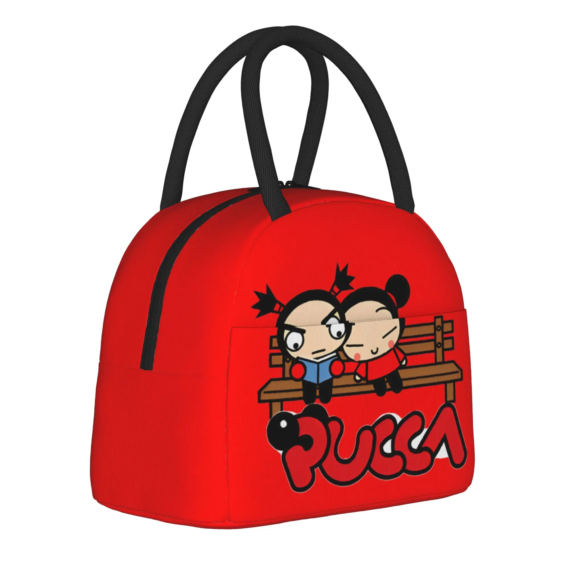 Pucca Garu Insulated Lunch Bag Portable Cartoon Meal Container Thermal Bag Tote Lunch Box Office  Travel Men Women