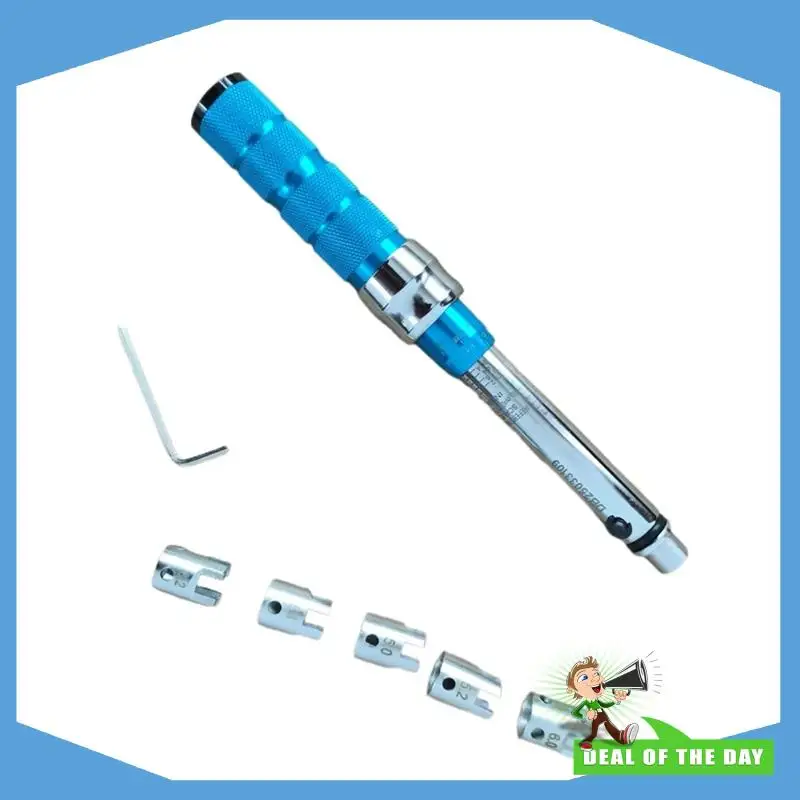 

24-Hour Delivery 7PCS Drive Click Torque Wrench Set 2-10 NM Spoke Torque Wrench Steel Torque Wrench Set 2-10 NM With Extension B