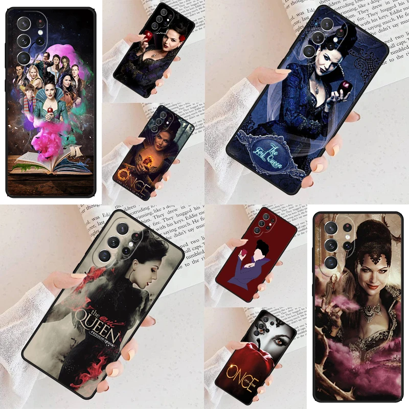 Evil Queen Once Upon A Time Phone Case For Samsung Galaxy S24 S23 S22 S21 Ultra S10 Note 10 Pro S20 Plus FE S9 S8 Cover