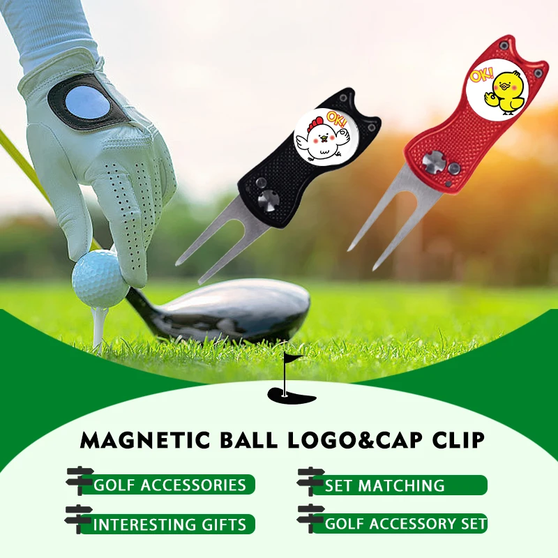 Magnetische Cap Clip Met Beweegbare Bal Marker-Golf Accessoires En Uitrusting, Magnetische Hoed Clip, Kleine Dieren Decoratie, Bal,