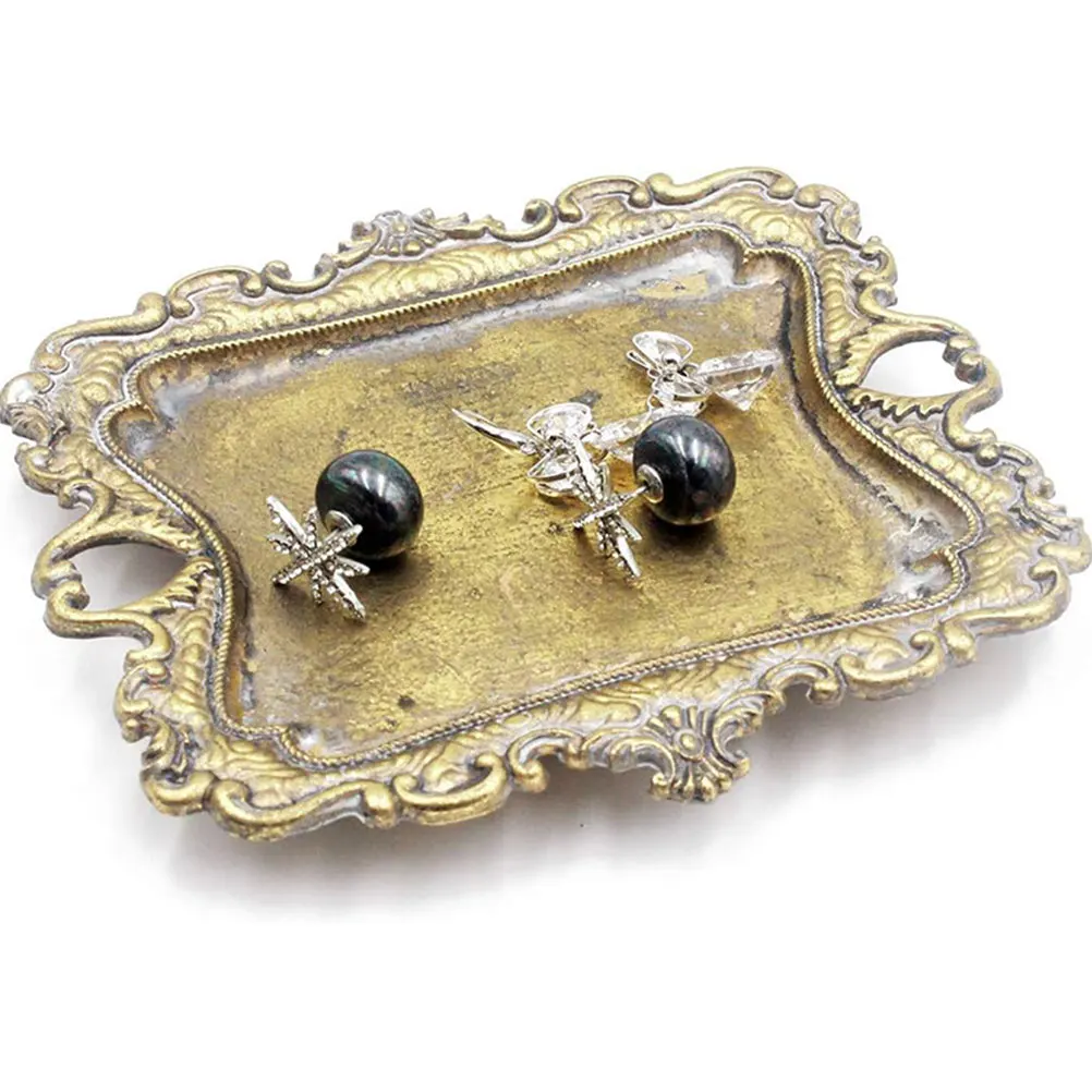 

Metal Jewelry Soap Holder Decorative Ring Holders Storage Tray Ring Dish Trinket Tray Jewellery Dish Storage
