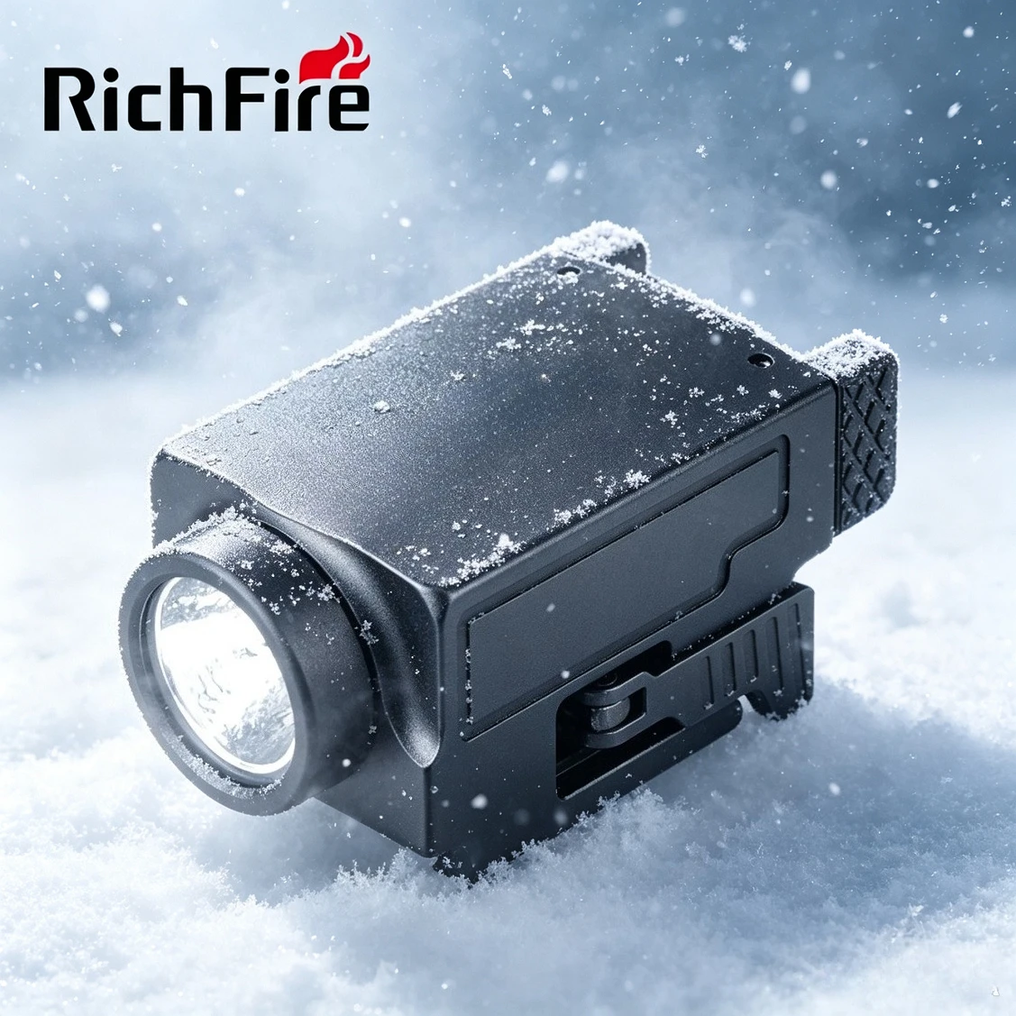 Richfire Mini Tactical LED Flashlight Combo 800 LM TYPE-C Quick Release Strobe Torch for Patrol,Hiking,Self Defense