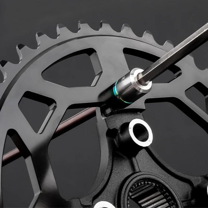 Bike Chainring Nut Wrench Removing Tool Bicycle Chainwheel Chain Ring Bolt Screw Spanner Repair Installation Tool