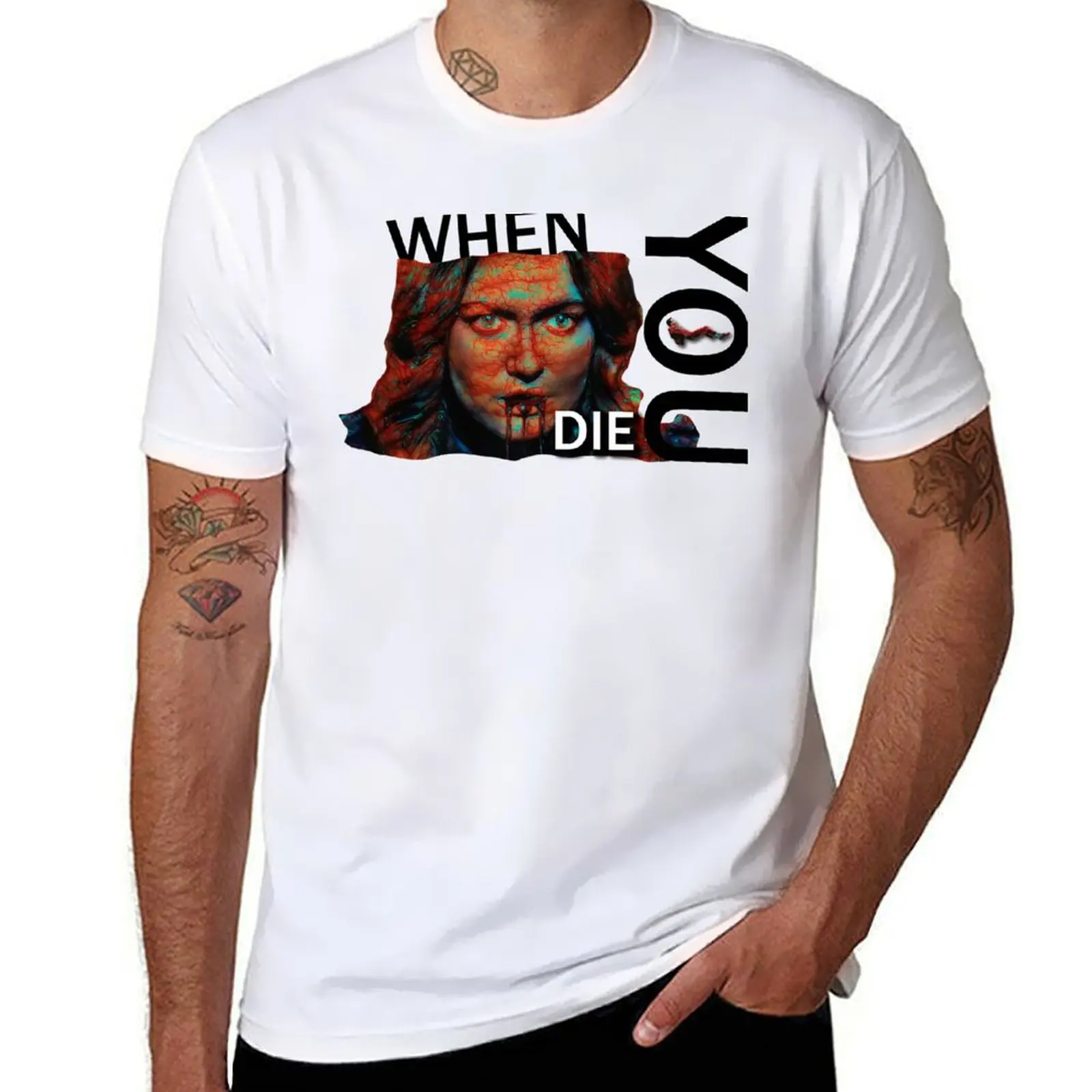 

MGMT When you die inspired T-Shirt t shirts cotton 100% mens graphic t shirts T-Shirt