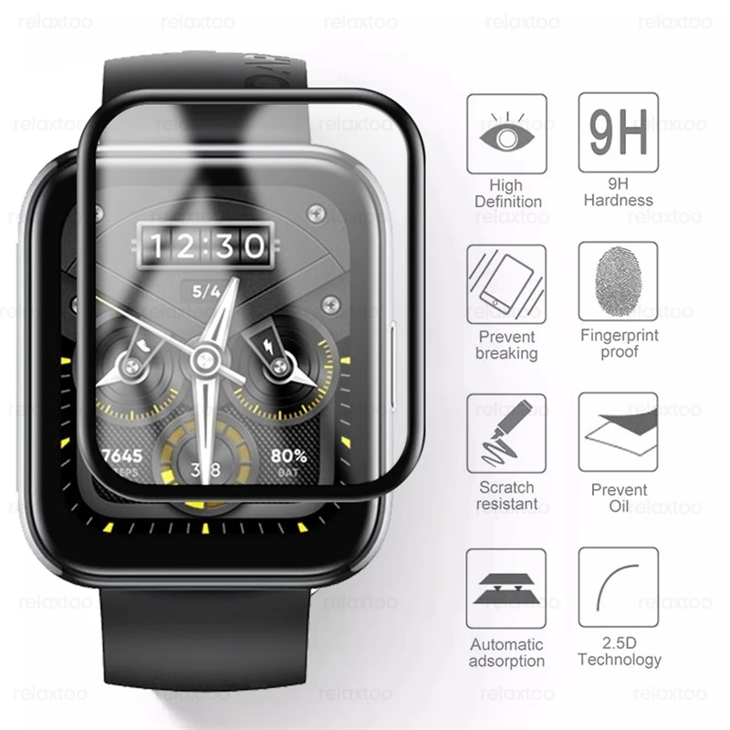 Folia ochronna 3D Curved Edge do Realme Watch 3 Screen Protector do Realme Watch 2 2 Pro Smartwatch TPU Protector Films