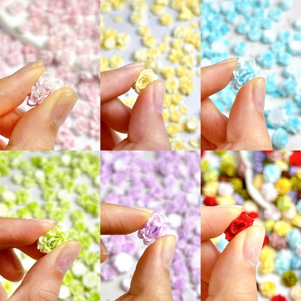 30 pz dopamina colorata foglia luminosa farfalla resina pendenti per unghie traslucido loto peonia fiori morbidi decorazioni per unghie fai da te