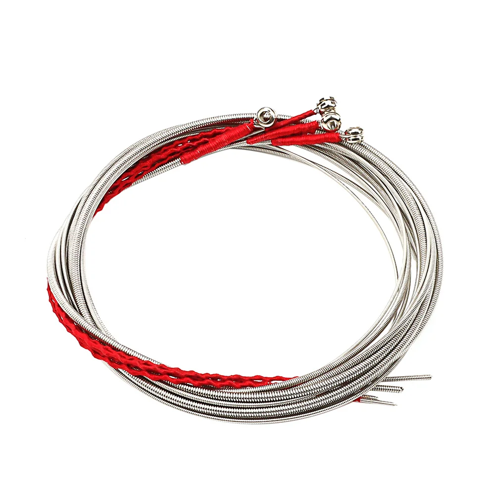 

4Pcs Bass Strings Set Small Ball Ends Replacement Parts Durable for 4 String Bass Guitar Acoustic Strings Pack