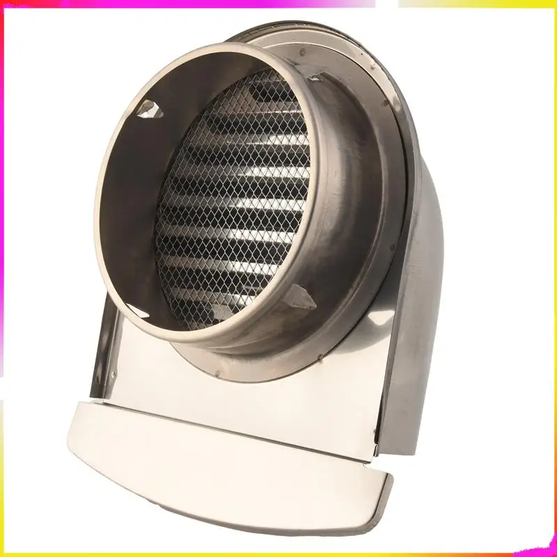 M04K مقاوم للماء الفولاذ المقاوم للصدأ تنفيس هود المضادة للتآكل العادم النازع لتغطية منفذ الهواء الجدار