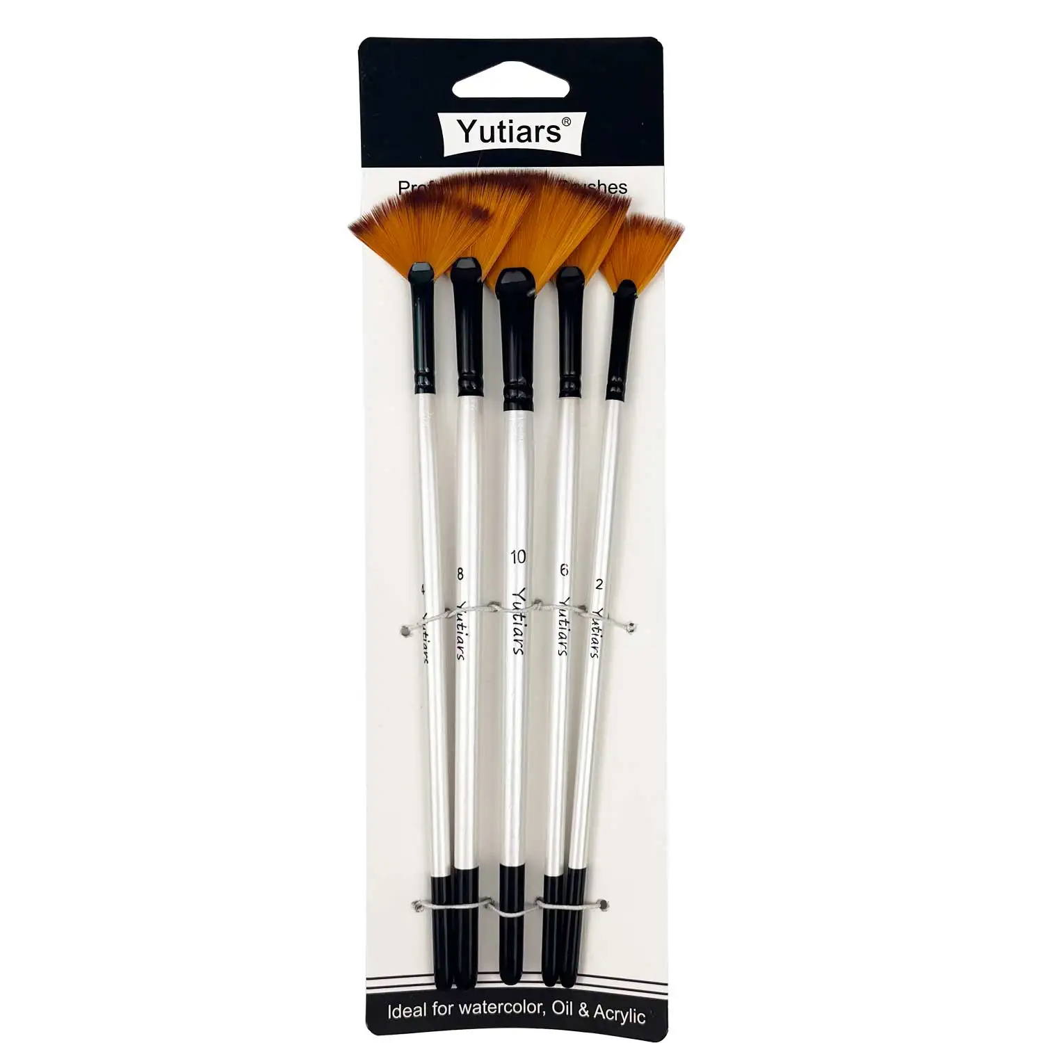 

5 шт. ручки для рисования гуашью в форме различной веера, нейлоновые кисти для рисования волос, товары для рисования, рождественские подарки на День Благодарения