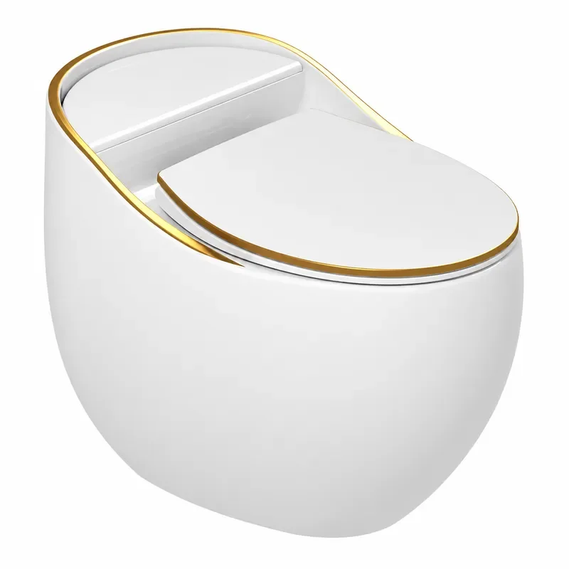 Customized Egg Shaped Toilet Siphon Water Saving WC for Home Hotel Engineering Wholesale Super Swirl Flush Decoration
