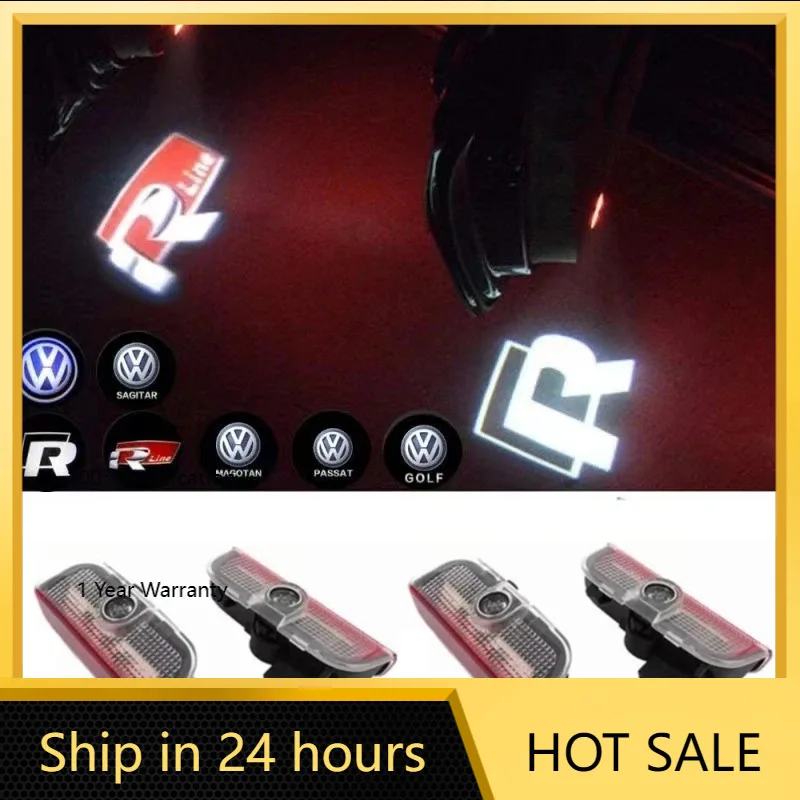 

Для VW VOLKSWAGEN Новый 80% горячий 2/4P светодиодный проектор с логотипом автомобиля, аксессуары для VW R Golf 5 6 7 GTI GTD GTE Touareg CC Pass