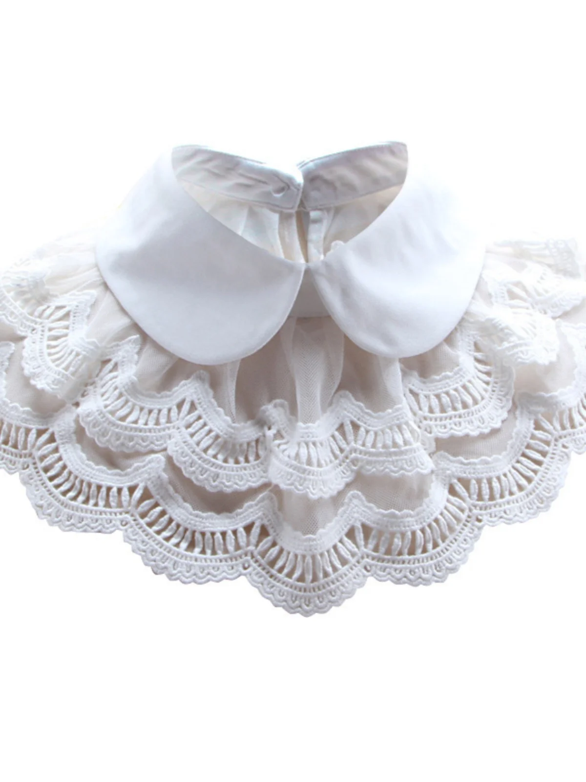 

Женский кружевной воротник с искусственным воротником, ультра-короткий однотонный приталенный воротник для женщин 25-50 лет