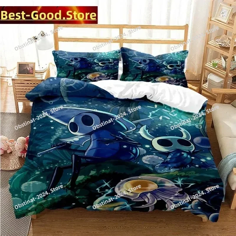 

Hollow Knight Fashion Digital Bedding Set Printed Bed Set With Pillowcase Duvet Cover Soft Single Double Queen Super King Size