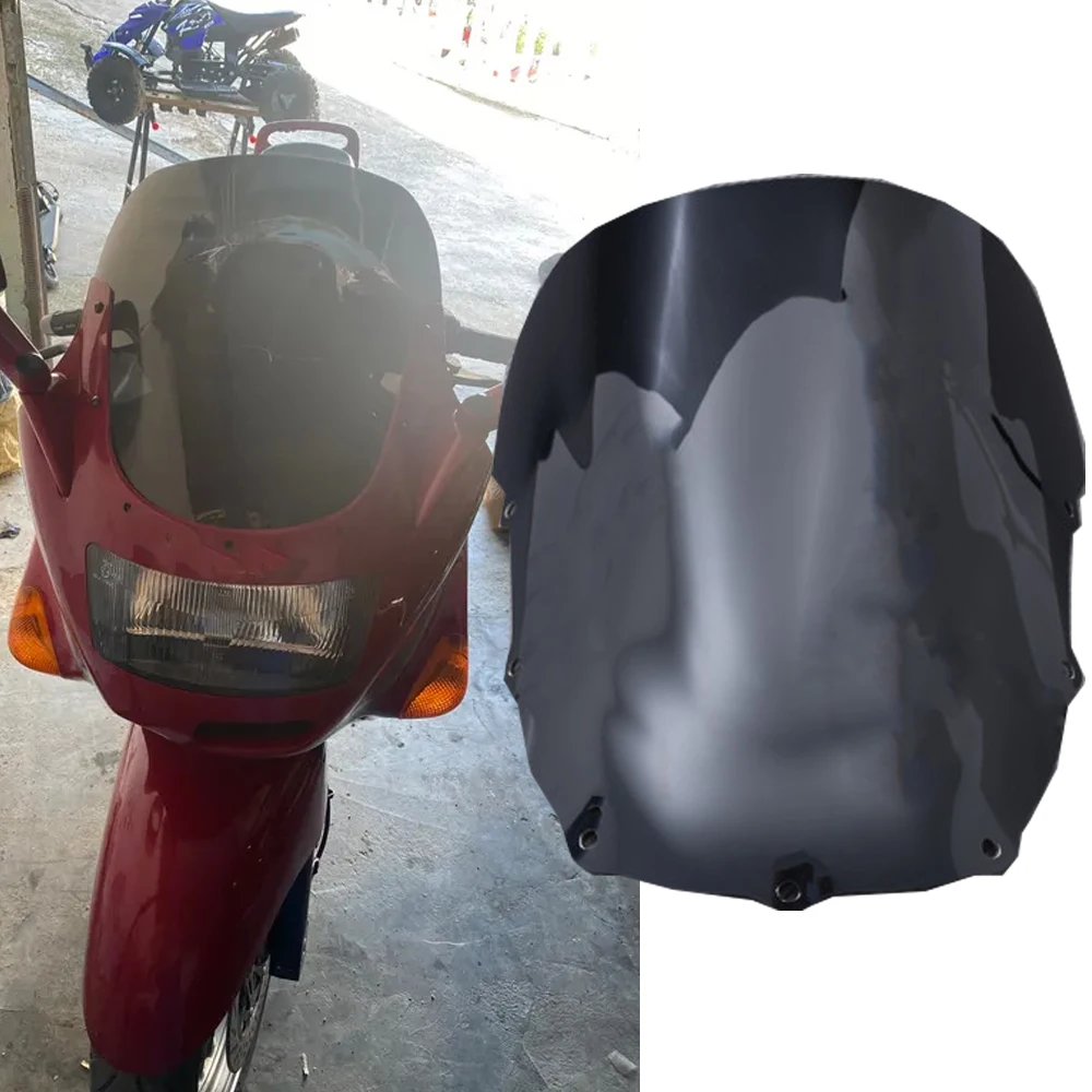 

ZZR1100 Windscreen Motorcycle Windshield For Kawasaki ZX11 ZX-11 ZX 11 1990 1991 1992 ZZR 1100 Accessories Wind Deflector Screen