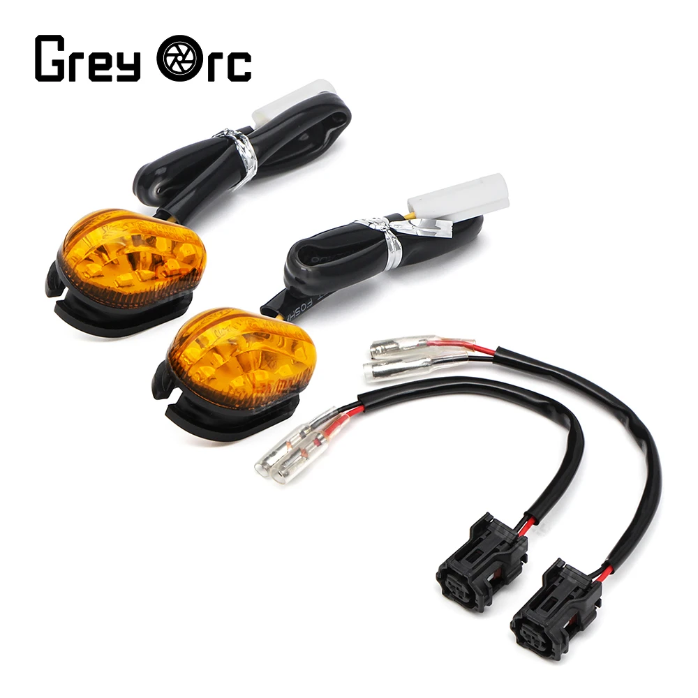 Universal Mini Moto LED Turn Signal Light For Yamaha Fz16 V-max 1700 Xt1200z Xt1200ze Wr250 X RIndicator Lamp Accessories