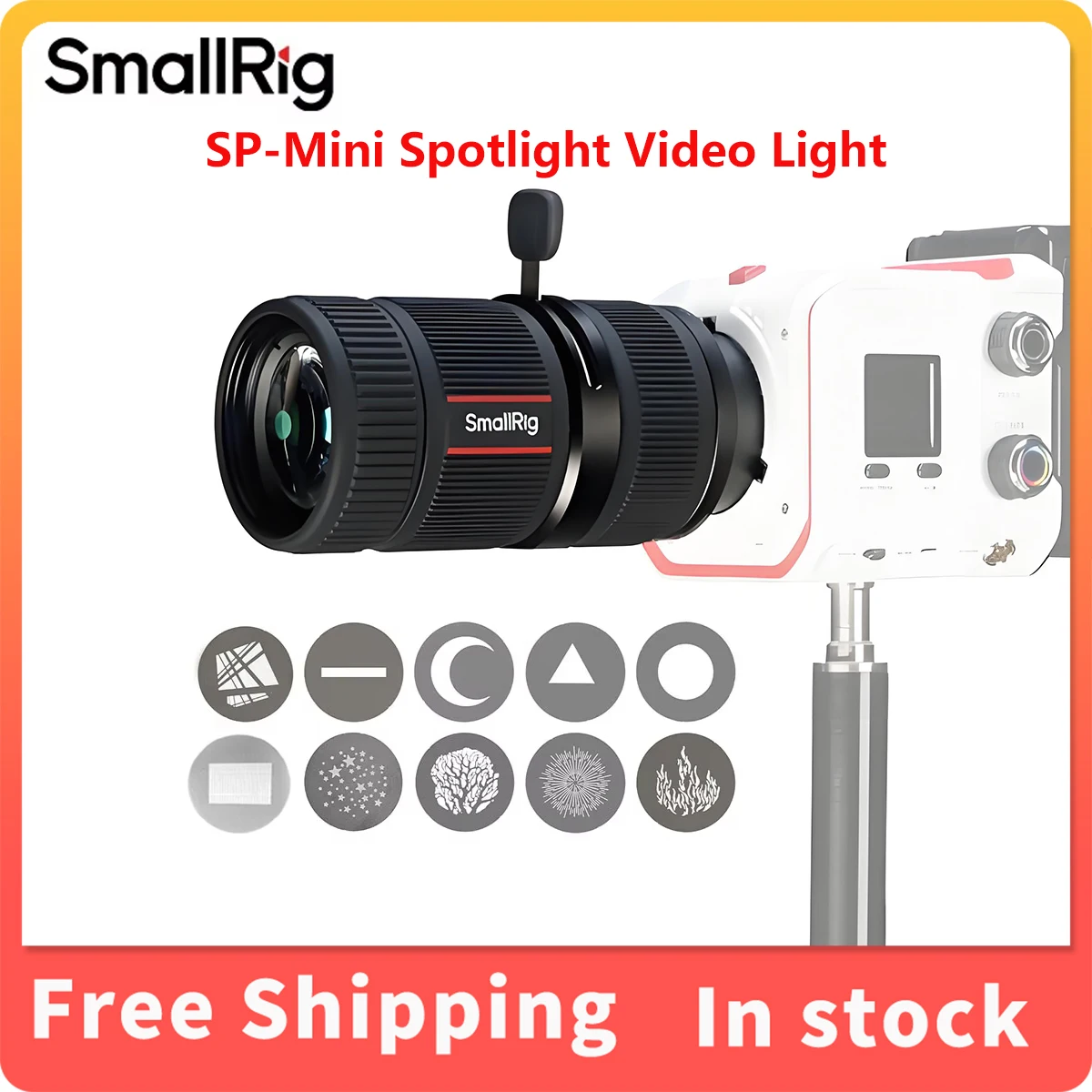 ملحق إضاءة فيديو مكثف للتصوير بأضواء كاشفة صغيرة SP-Mini مع حامل RCmini، 20 °   زاوية شعاع، عدسة مطلية بـ 6 طبقات 4939