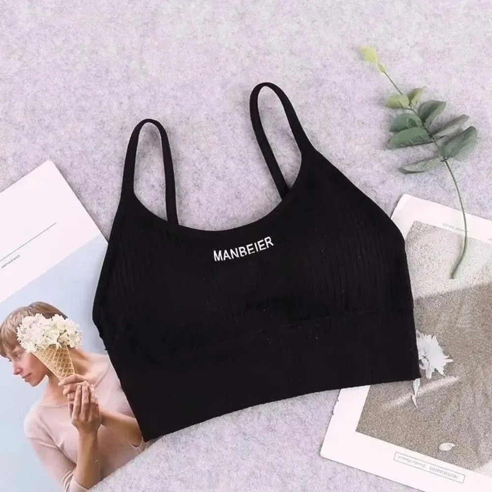 Basic Lingerie Wireless Bra Elastic Simple Brassiere for Women Underwear Seamless Bras Running