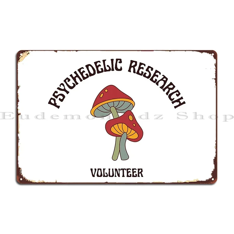 

Психоделические исследования, волонтерский металлический знак, настенный декор, гаражные таблички, создать плакат, бар, пещера, жестяная вывеска, плакат