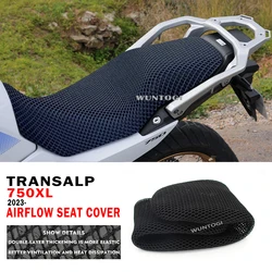 2023 Transalp 오토바이 시트 커버, 혼다 XL 750 XL750 Transalp 시트 보호 쿠션, 3D 기류 시트 커버, 750XL 액세서리