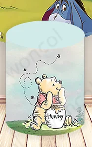 بوه تيجر Eeyore خلفية 1st الاطفال عيد ميلاد خلفية ويني ذا بوه اسطوانة غطاء ويني ذا بوه استحمام الطفل فوتوكول الدعامة