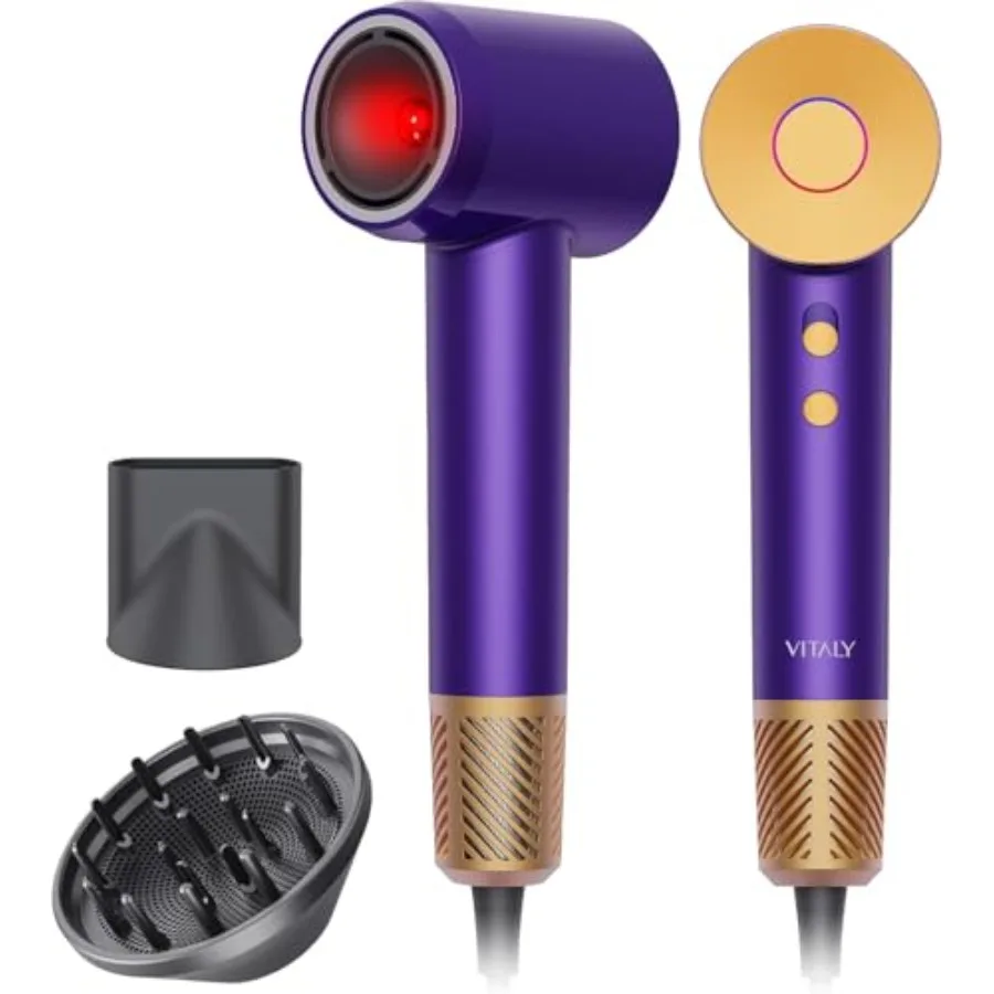 

Ionic Hair Dryer Professional High Speed Hair Dryer 180 000 RPM for Fast Drying Best Blow Dryers for Women 1600W Powerful Fast