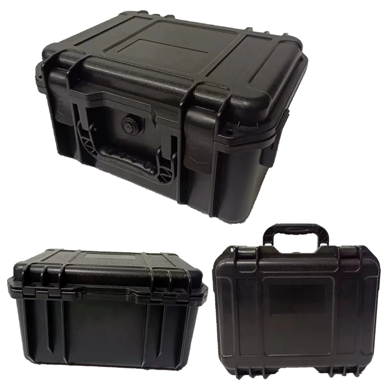 Caja de herramientas de plástico ABS, estuche rígido impermeable a prueba de golpes, caja de herramientas para maleta mecánica, caja de