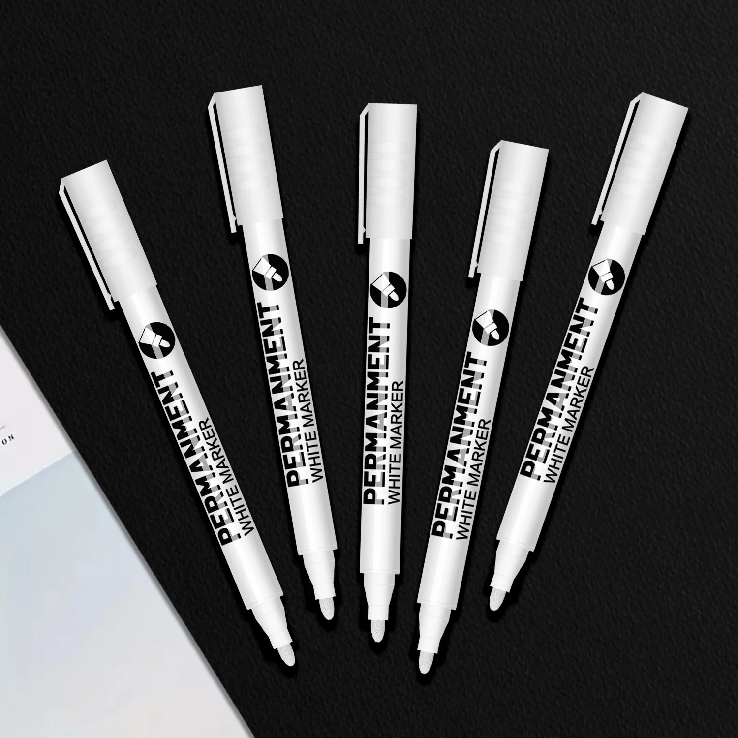 

White Paint Pen for Rock Painting,Stone,Ceramic,Glass,Wood,Tire,Fabric,Metal,Canvas. Set of 3/6 Acrylic Paint White Marker