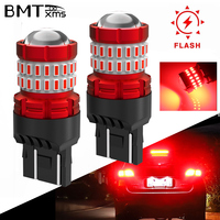 BMTxms W21/5W 7443 7440 LED Bulb Strobe Flash Stop Light T20 W21W WY21W T25 3157 3156 P27/7W LED Car Brake Light For bmw e46 e90