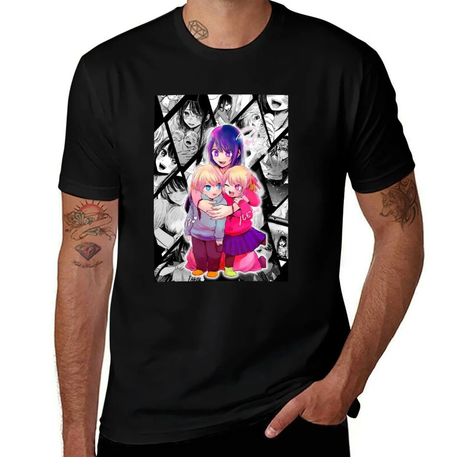 

Oshi no Ko T-Shirt T-shirts oversize anime t shirts man t shirt summer 2025 men clothings