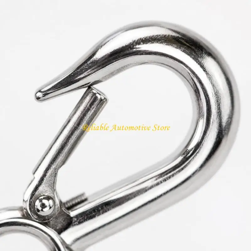 M68B Steel Hook,Polished Cargo Hooks with Closable Openings for Rigging Setups