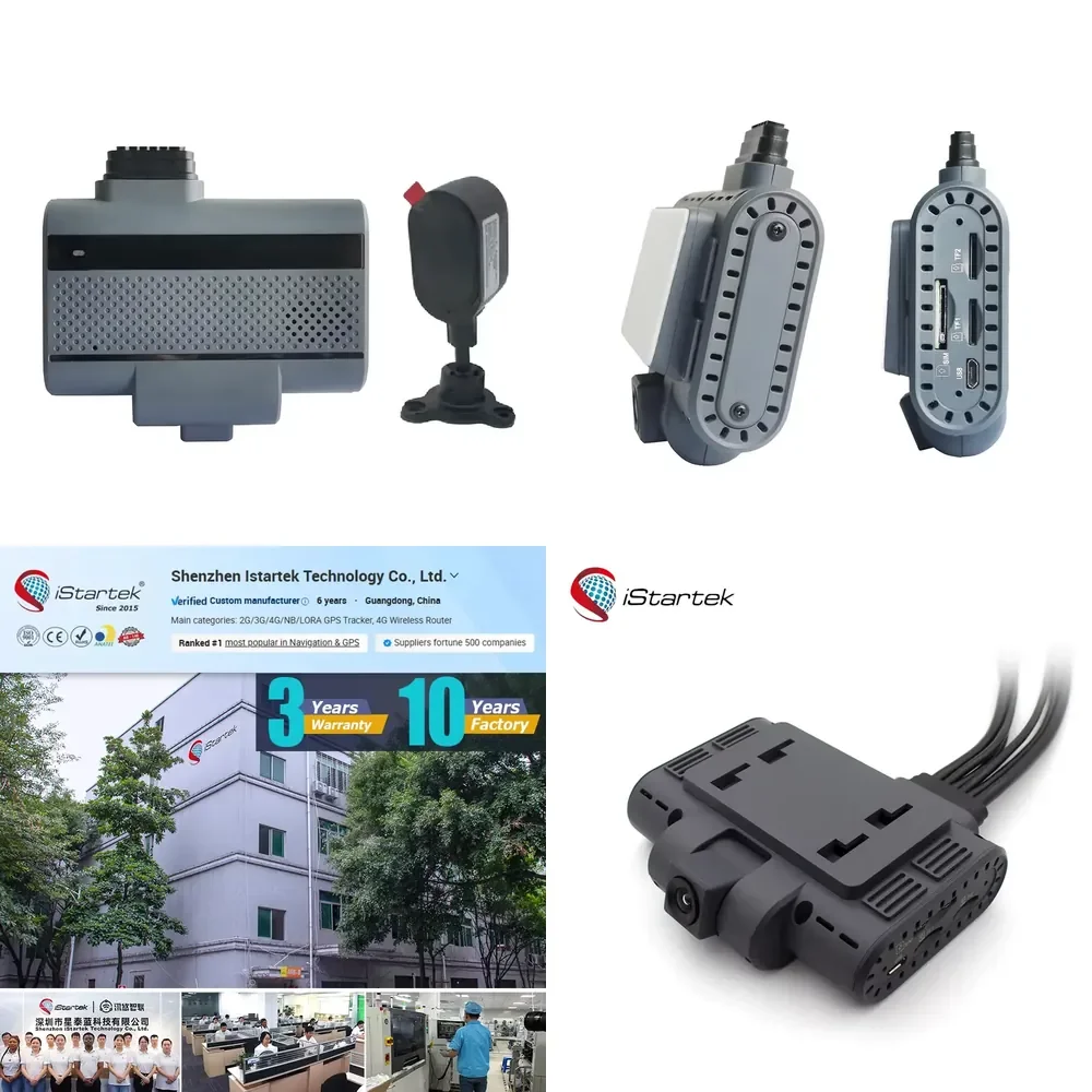 Made in China 3 Lens 4 Channel 4k 4g Dual Hidden Car Dash Cam With Steering Wheel Control for Bike
