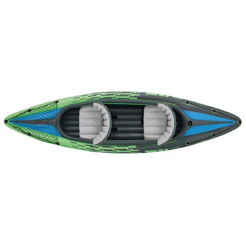 2 Person Inflatable Fishing Kayak, Outdoor Rubber Fishing Boat