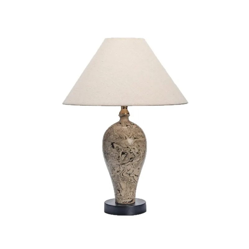 Ancient Porcelain New Chinese Style Medieval Ceramics Retro Pottery Jar Designer Bedroom Homestay Homestay Delicate Table Lights