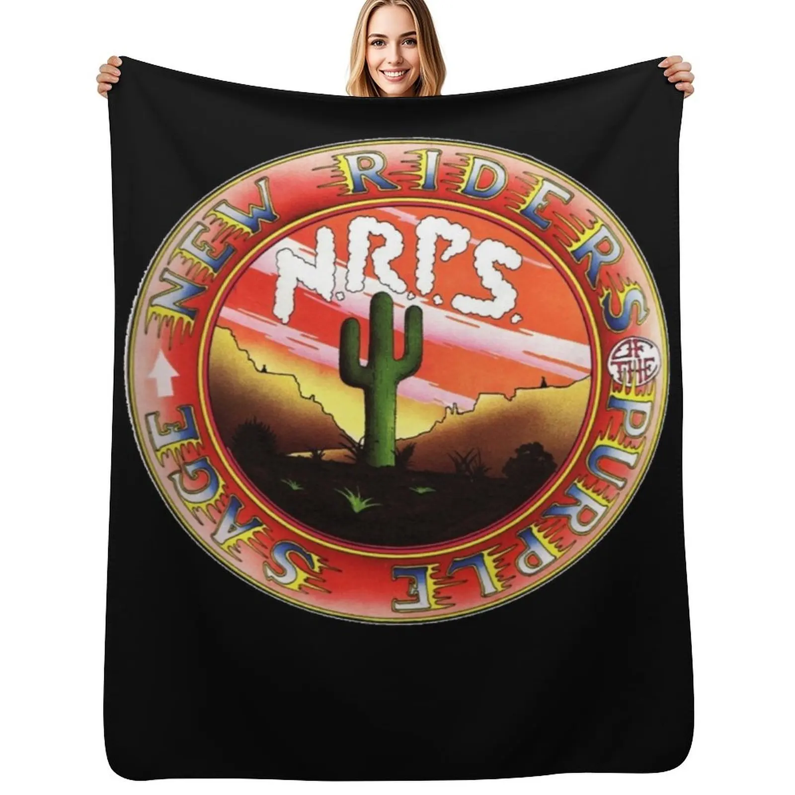 

New Riders Of The Purple Sage Throw Blanket Anti Shedding Soft Fuzzy Blanket for Home